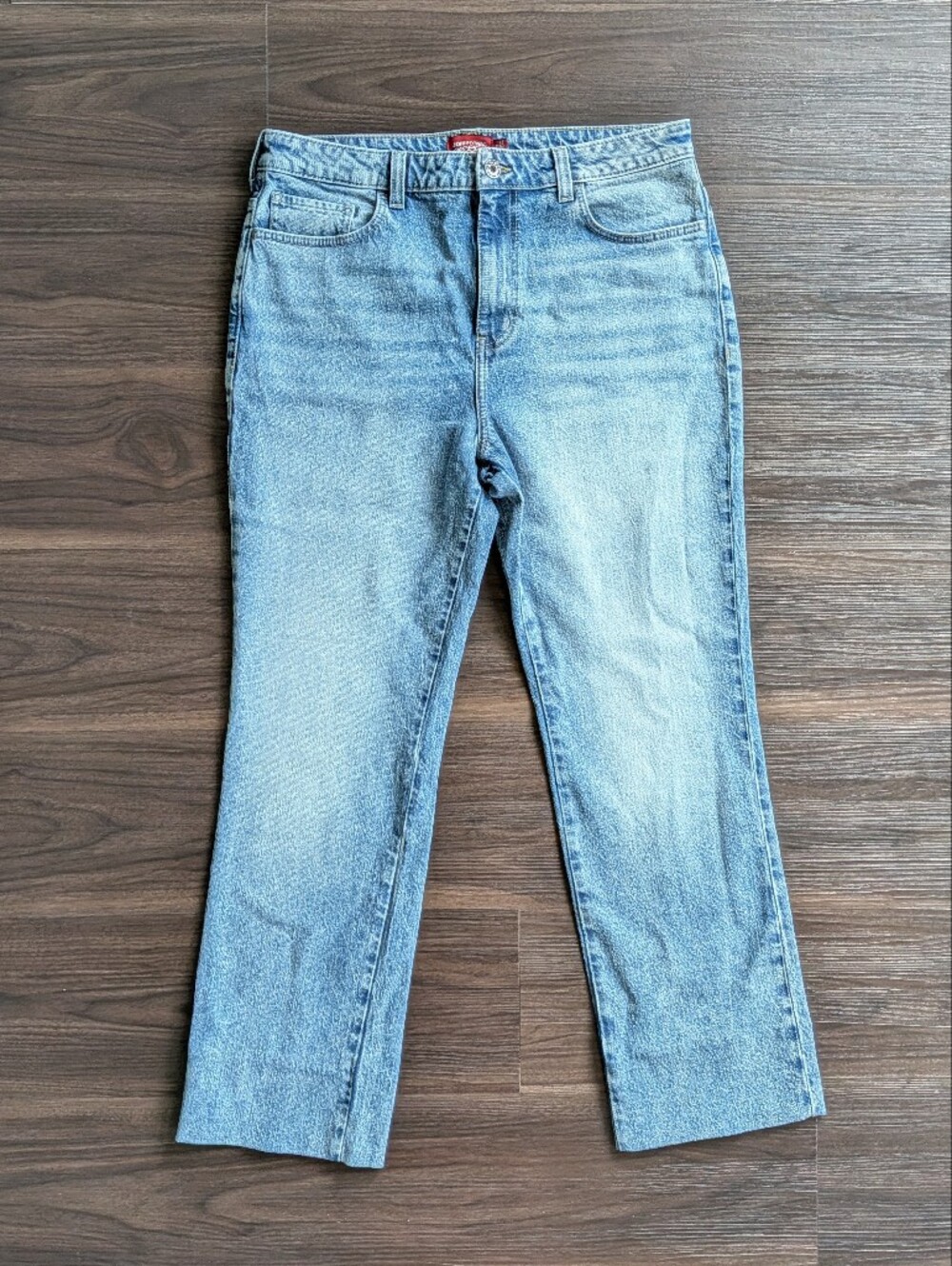 Johnny Was Sasson Straight Leg Jeans 33 Boho Chic Preppy Fall WInter Going Out